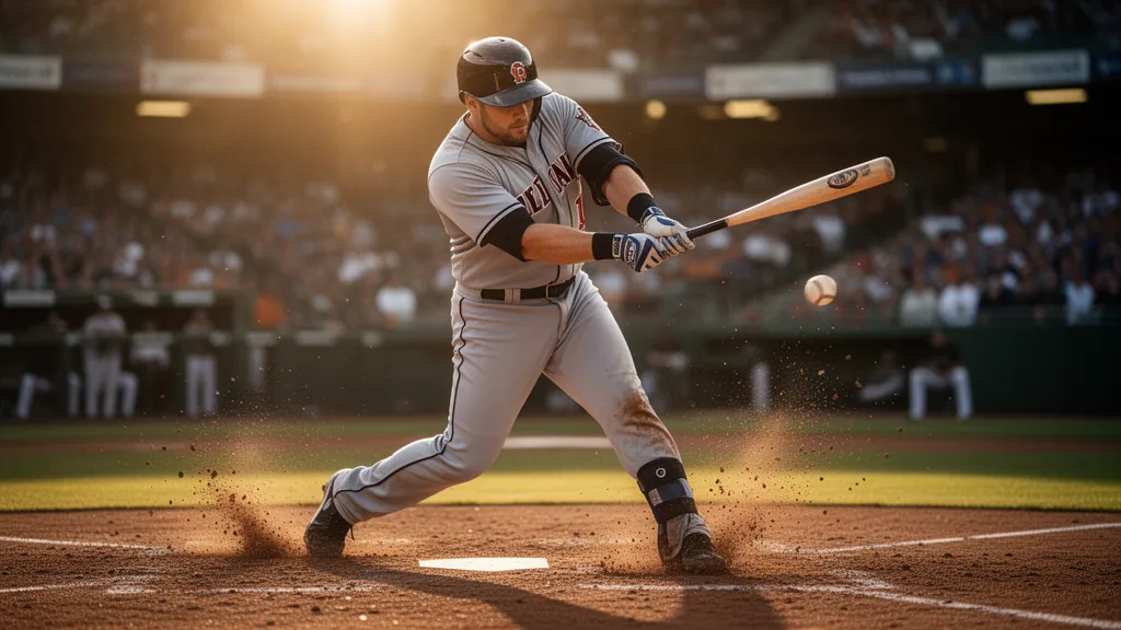 Custom baseball card with player action photo displayed in a free magnetic case on a dugout bench