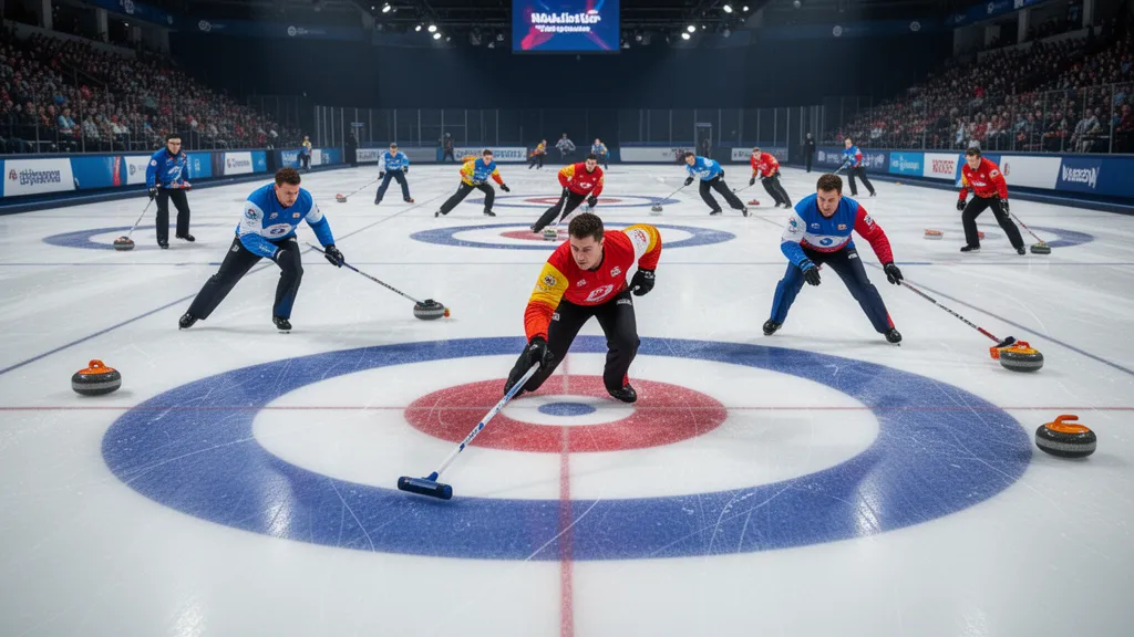Custom curling sport trading card gift idea printed on premium card stock with magnetic case