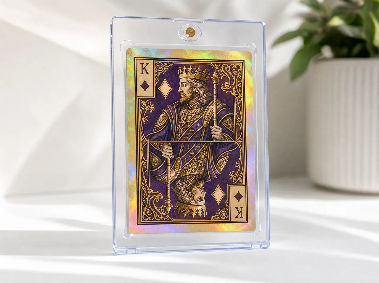 Custom custom playing cards personalized in a protective magnetic case