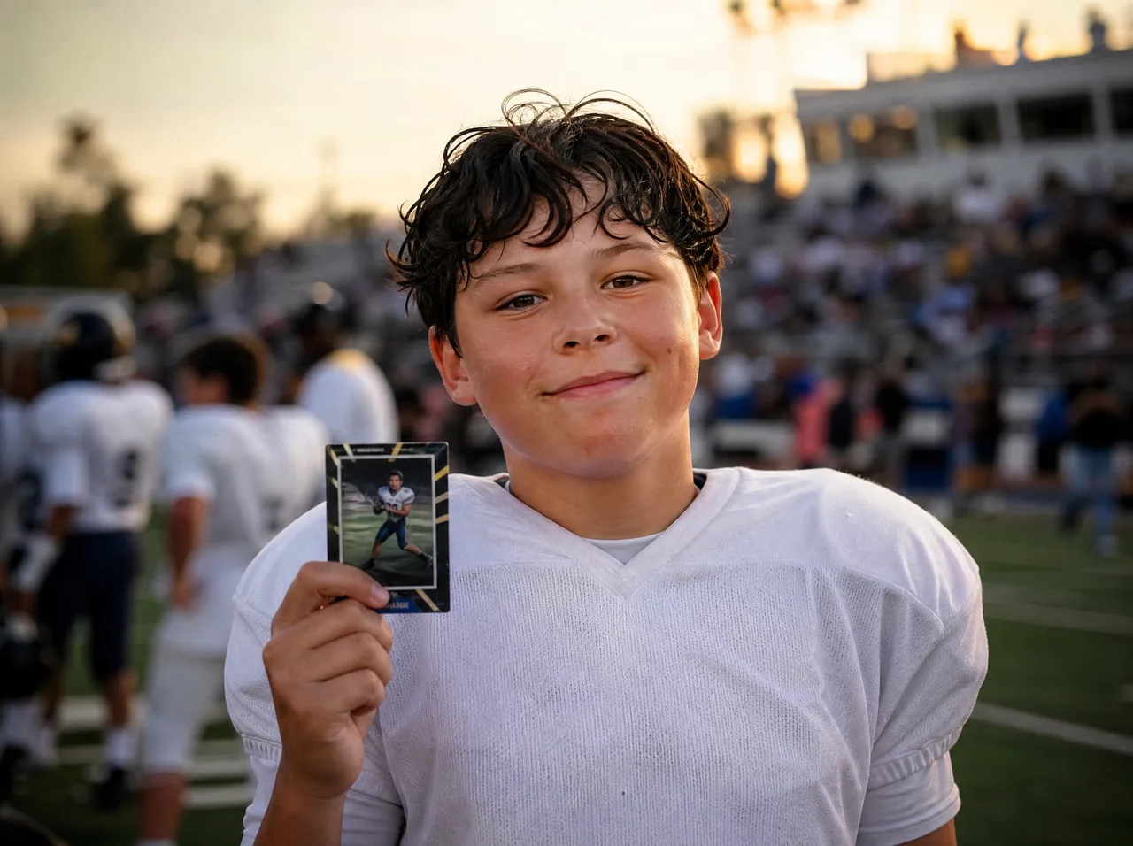 football collectible cards — a memorable moment