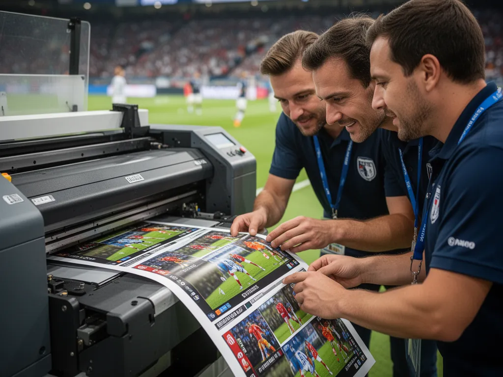 [Staff member inspecting detailed game printer output with concentrated focus and professional satisfaction]
