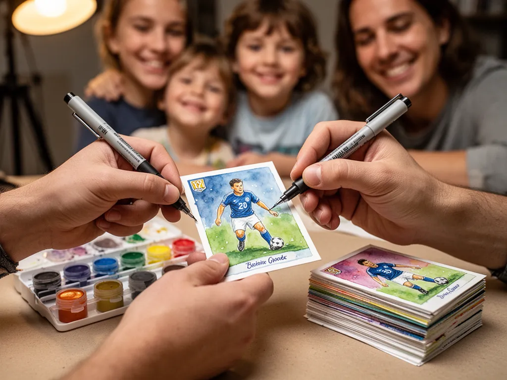 Close-up of Snapshot custom sports trading card featuring youth athlete in pro-style card template