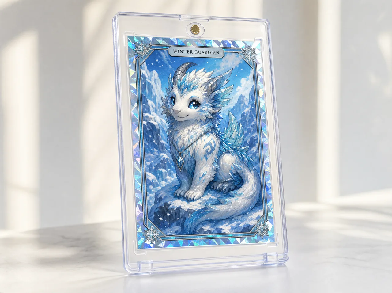 Custom make custom magic cards in a protective magnetic case