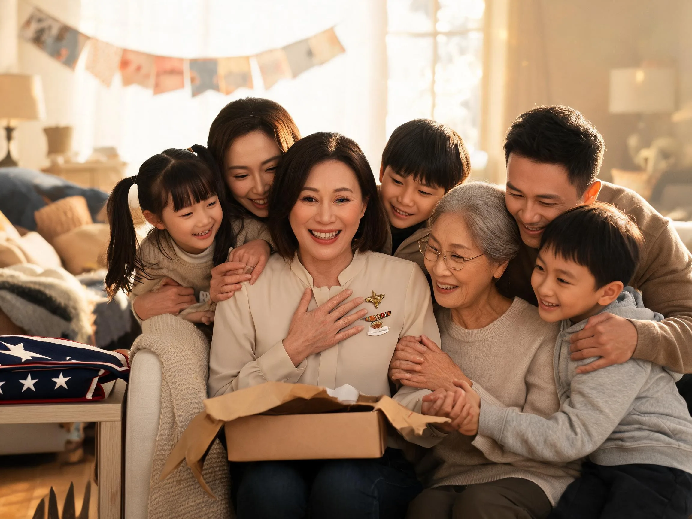 Family surprises a retiring military mother with an emotional heartfelt gift moment