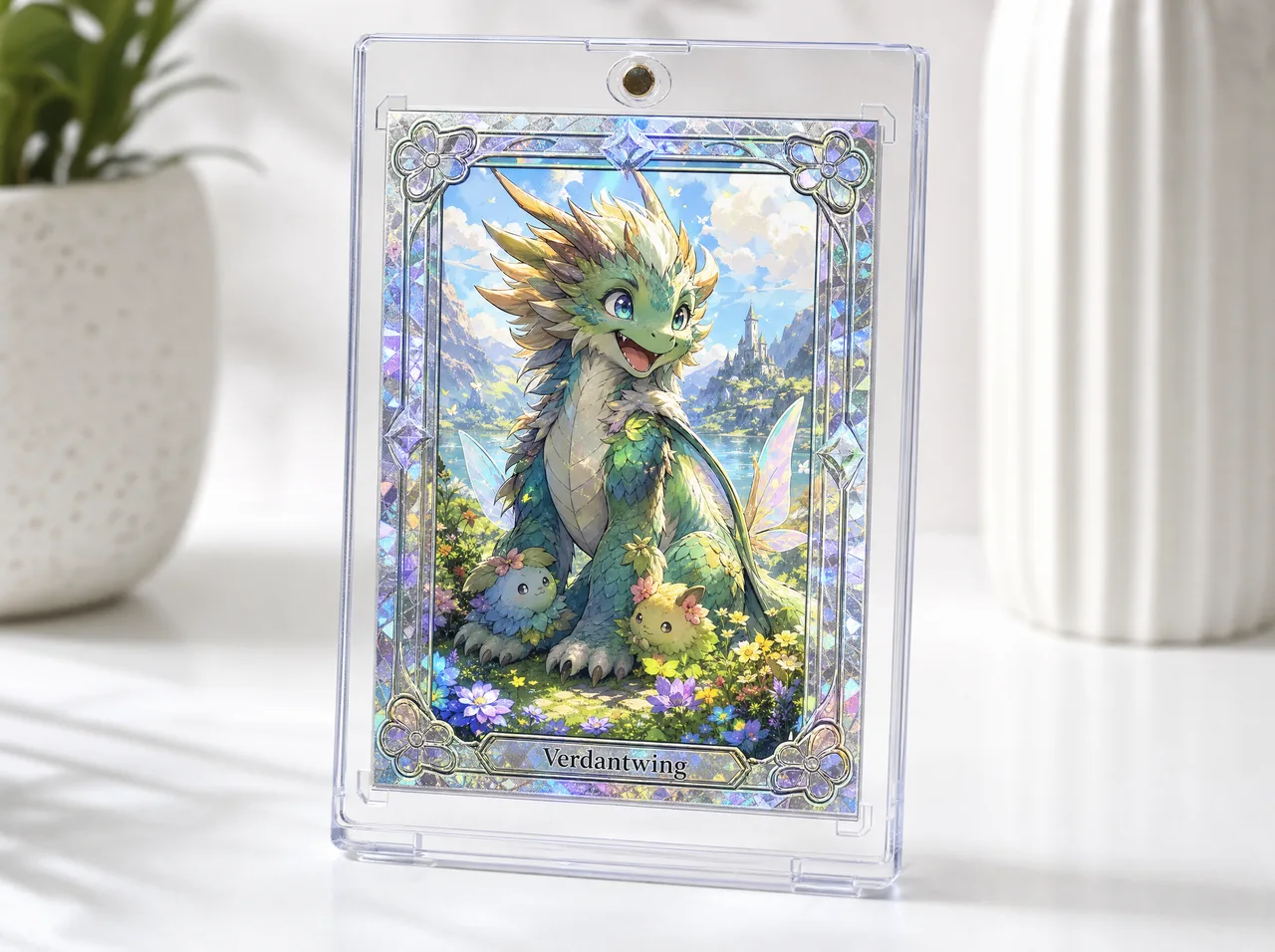 Custom mtg custom card creator in a protective magnetic case