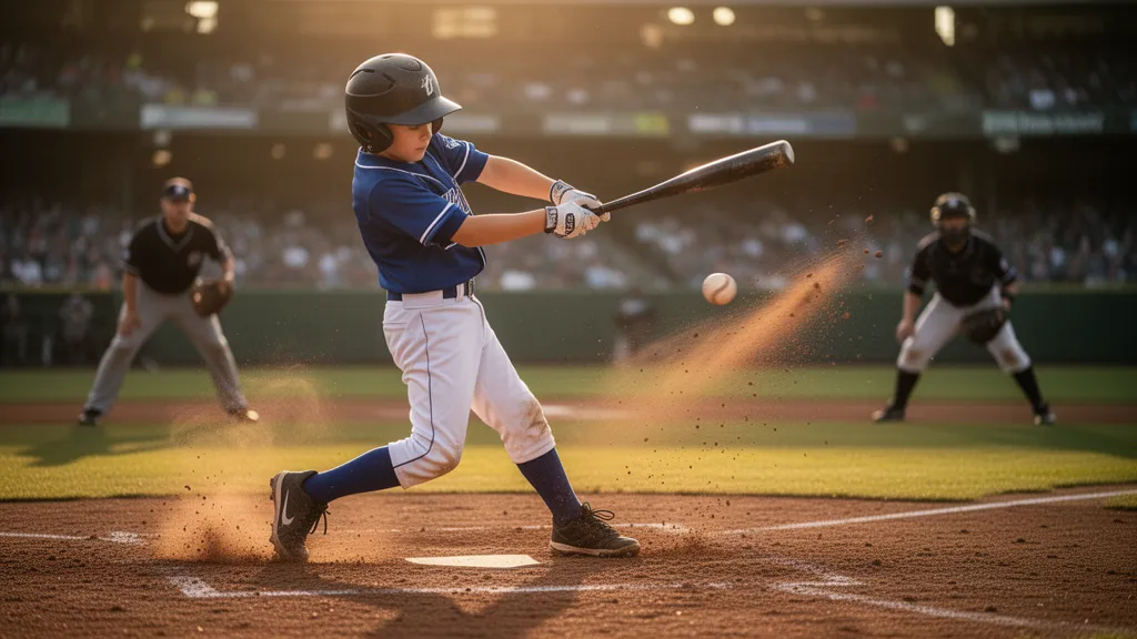 Personalized photo baseball card with player action shot printed on premium card stock in magnetic case