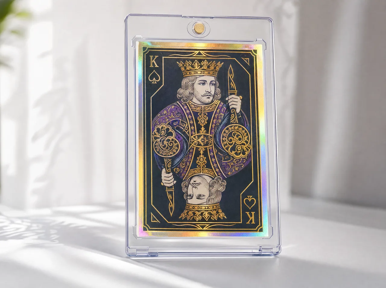 Custom playing cards printable in a protective magnetic case