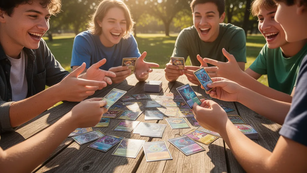 Custom poke card creator pack showing printed trading cards with athlete photos and professional templates