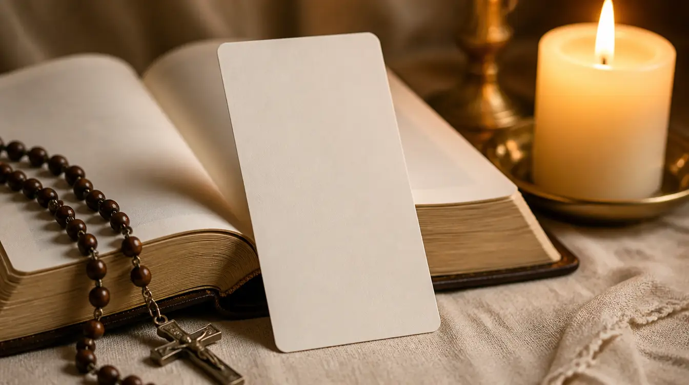 Prayer Cards for a Funeral, Printed With Care