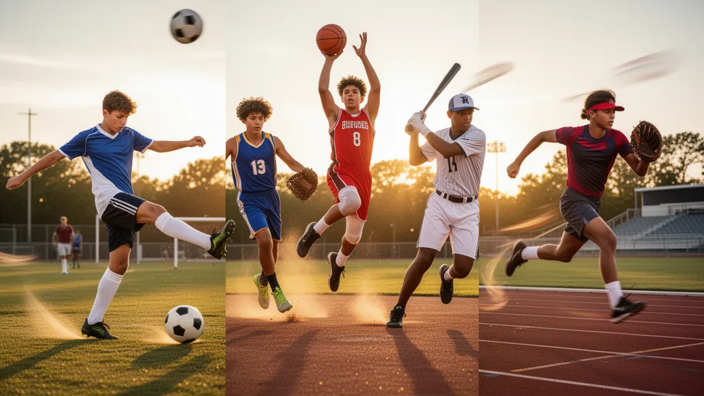 Custom sports trading card gift for a high school teen athlete holding their personalized card