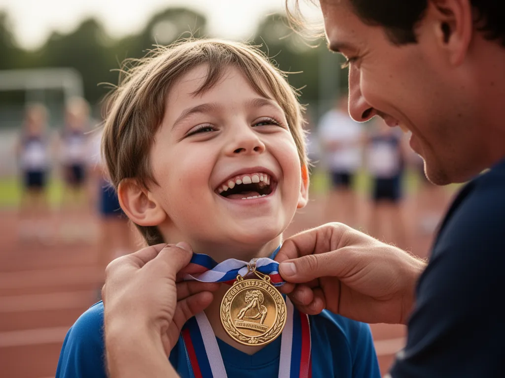 Fan holding personalized Snapshot custom card as sports memorabilia alternative to sports medallions