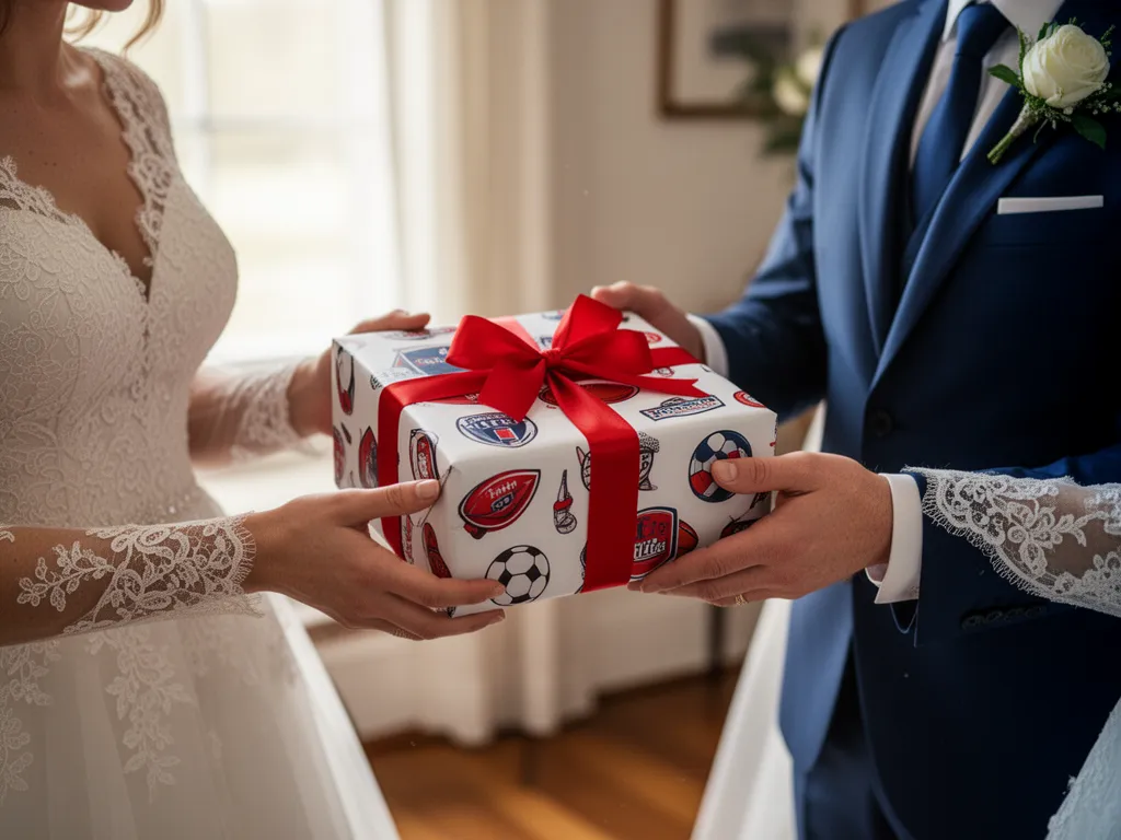 Couple holding personalized Snapshot trading cards printed on professional card stock